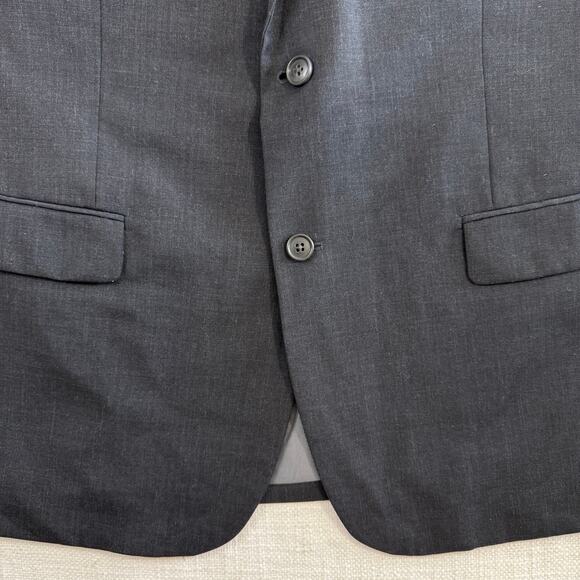 Pronto Uomo Men’s Wool Blend Blazer – 46R / 40W – Charcoal Gray NOS - Picture 3 of 10